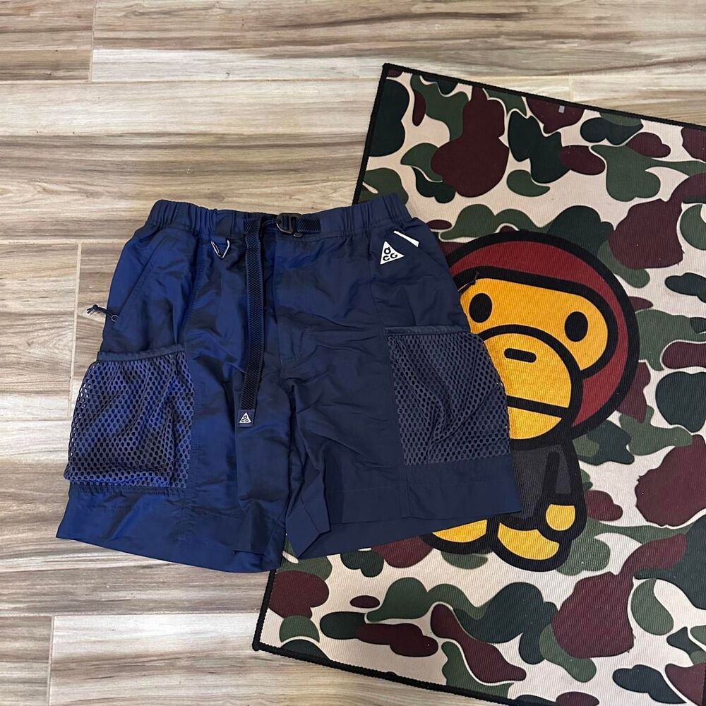 Nike ACG Snow Grass Cargo Shorts Mens Thunder Blue White